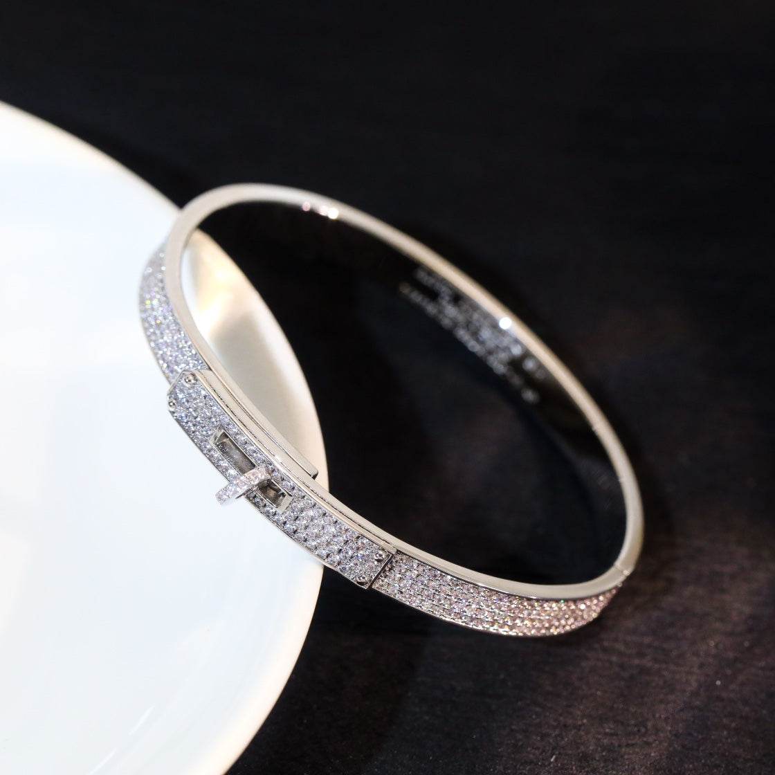 [Clover Jewelery]KELLY BRACELET DIAMOND PAVED