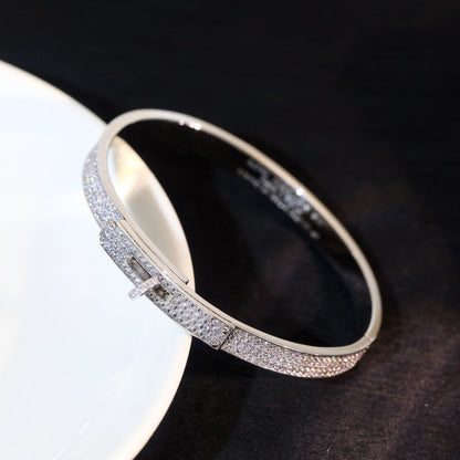 [Clover Jewelery]KELLY BRACELET DIAMOND PAVED