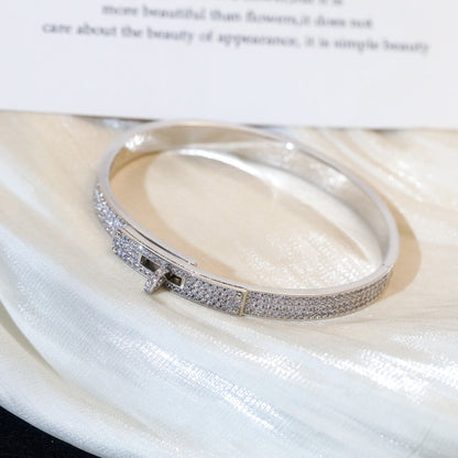 [Clover Jewelery]KELLY BRACELET DIAMOND PAVED