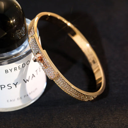 [Clover Jewelery]KELLY BRACELET DIAMOND PAVED