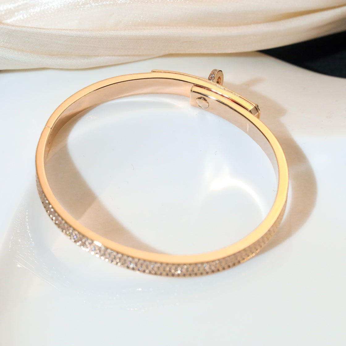 [Clover Jewelery]KELLY BRACELET DIAMOND PAVED