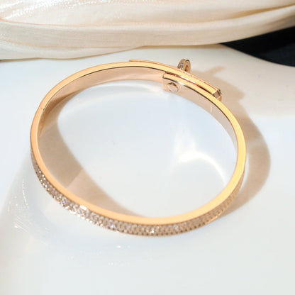 [Clover Jewelery]KELLY BRACELET DIAMOND PAVED