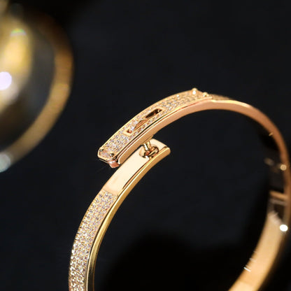 [Clover Jewelery]KELLY BRACELET DIAMOND PAVED