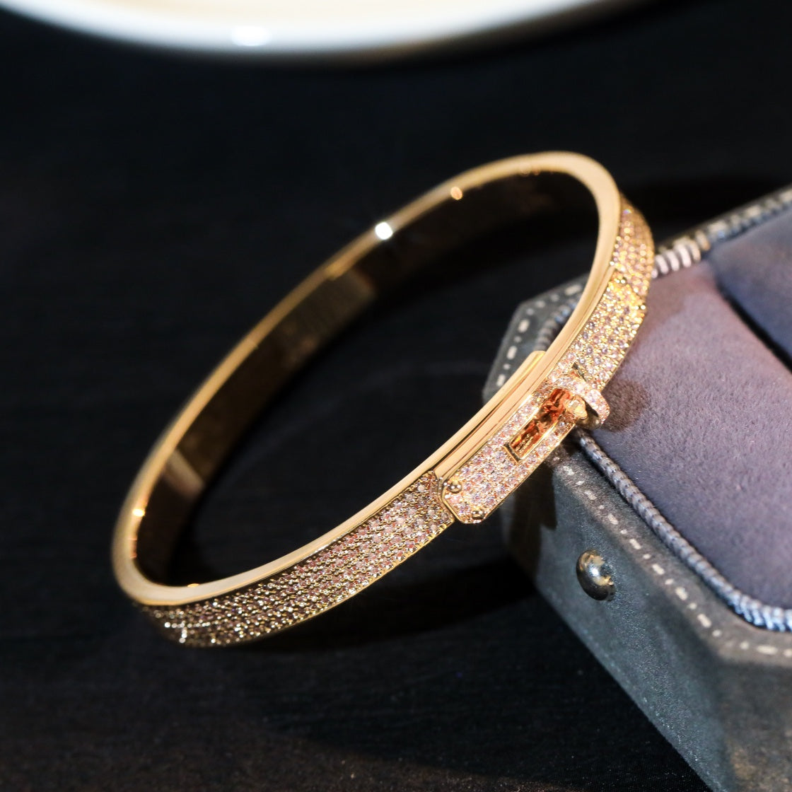 [Clover Jewelery]KELLY BRACELET DIAMOND PAVED