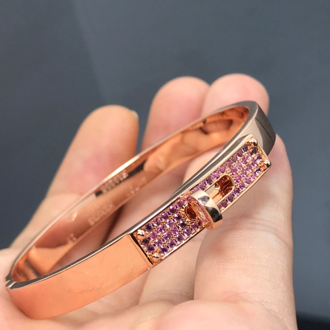 [Clover Jewelery]KELLY BRACELET PINK DIAMOND