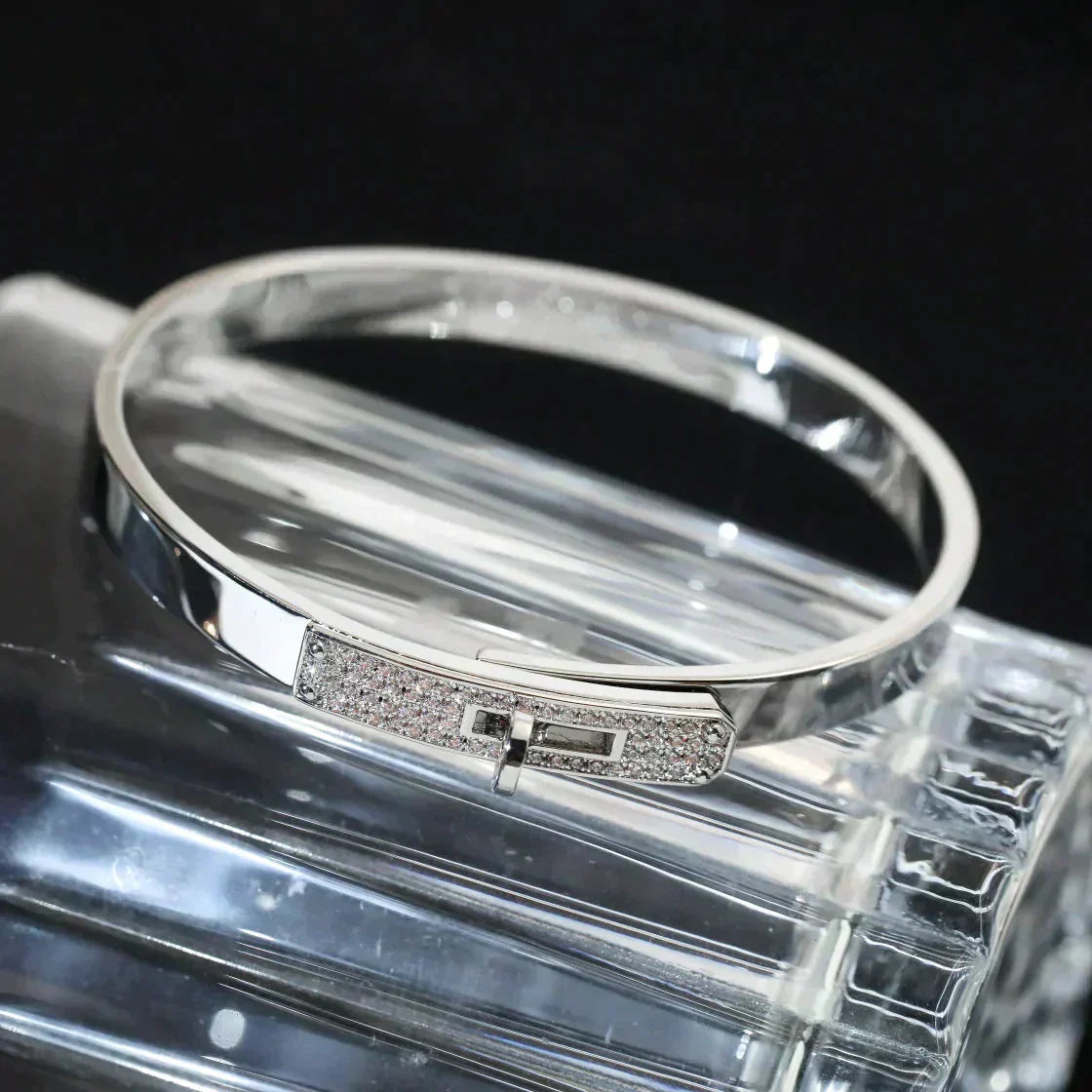 [Clover Jewelery]KELLY SILVER DIAMOND BRACELET