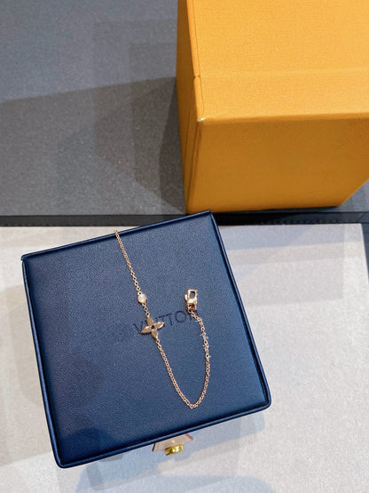 [Clover Jewelery]STAR DIAMOND PINK GOLD BRACELET