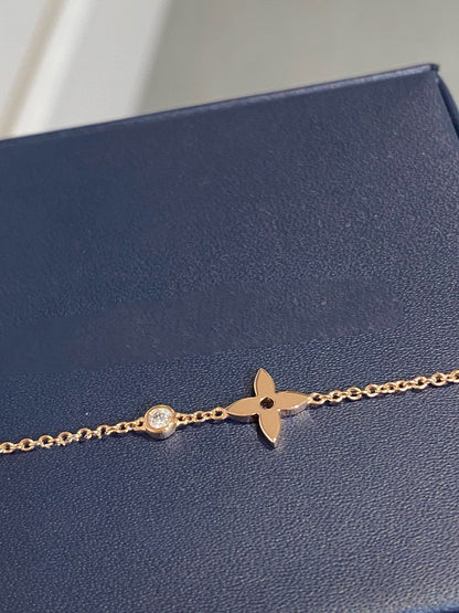 [Clover Jewelery]STAR DIAMOND PINK GOLD BRACELET
