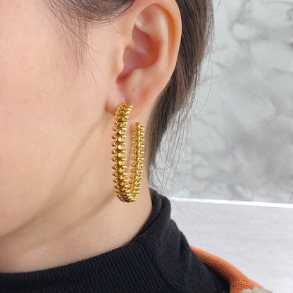 [Clover Jewelery]CLASH LARGE HOOP EARRINGS