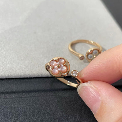 [Clover Jewelery]SUN 1 DIAMOND PINK MOP RING