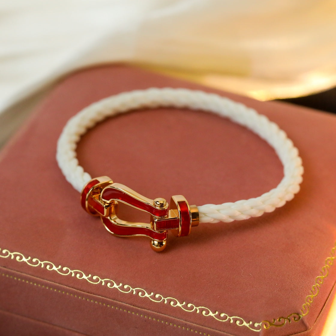 [Clover Jewelery]FORCE 10 WHITE TEXTILE DIAMOND PAVED