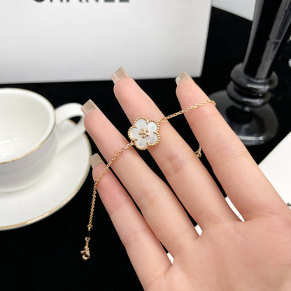 [Clover Jewelery]LUCKY SPRING ROSE GOLD MOP BRACELET