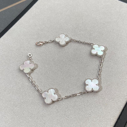 [Clover Jewelery]CLOVER SILVER MOP 5 MOTIF BRACELET