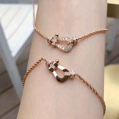 [Clover Jewelery]FORCE 10 PINK GOLD DIAMOND NECKLACE