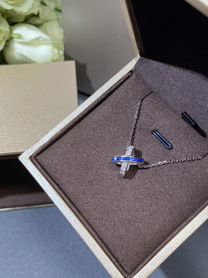 [Clover Jewelery]LIENS DIAMOND SILVER NECKLACE