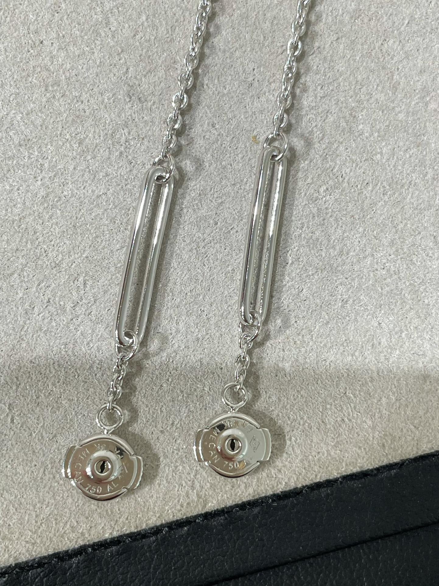 [Clover Jewelery]CHAINE CHAOS DIAMOND DROP EARRINGS