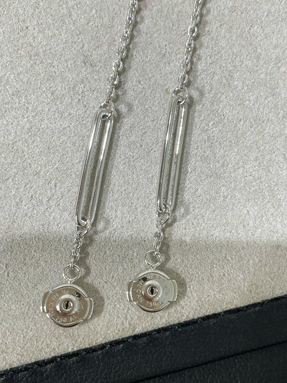 [Clover Jewelery]CHAINE CHAOS DIAMOND DROP EARRINGS