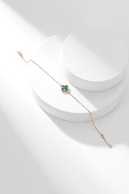 [Clover Jewelery]CLOVER BRACELET MALACHITE 1 MOTIF