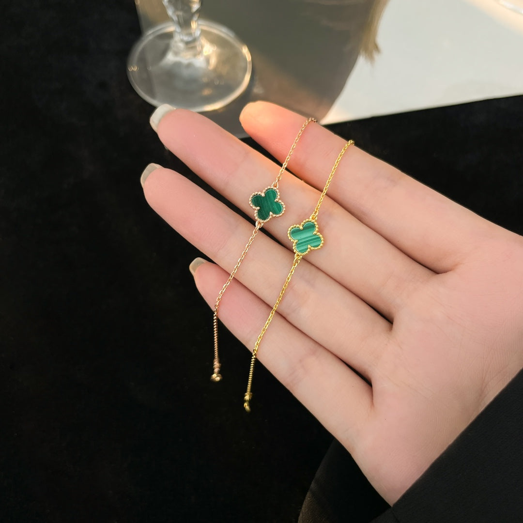 [Clover Jewelery]CLOVER BRACELET MALACHITE 1 MOTIF