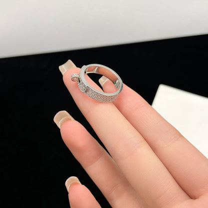 [Clover Jewelery]KELLY SILVER DIAMOND RING