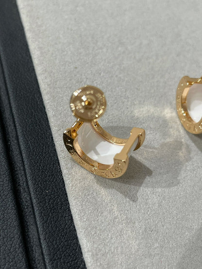 [Clover Jewelery]ZERO 1 PINK GOLD CERAMIC EARRINGS