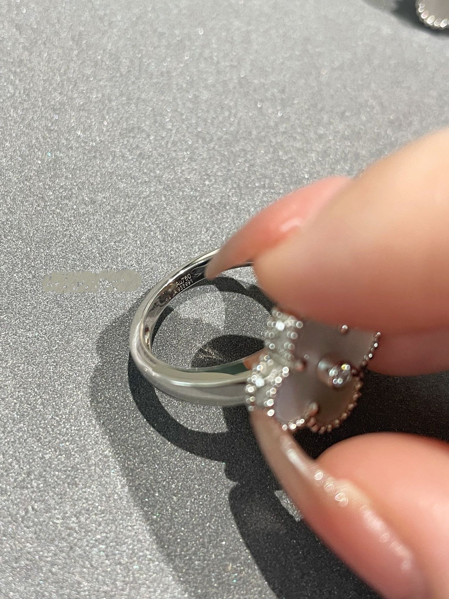 [Clover Jewelery]CLOVER SILVER MOP DIAMOND RING