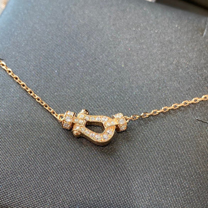 [Clover Jewelery]FORCE 10 DIAMOND PINK GOLD NECKLACE MINI MODEL