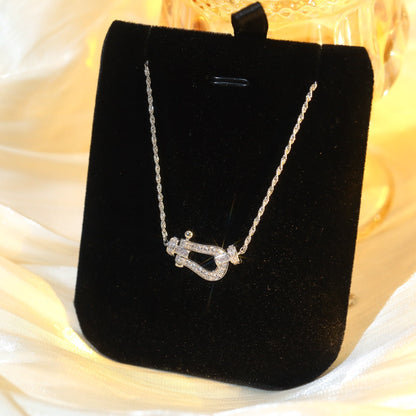 [Clover Jewelery]FORCE 10 DIAMOND SILVER NECKLACE MINI MODEL