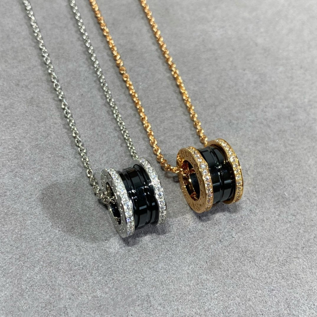 [Clover Jewelery]ZERO 1 DIAMOND CERAMIC NECKLACE