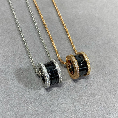 [Clover Jewelery]ZERO 1 DIAMOND CERAMIC NECKLACE