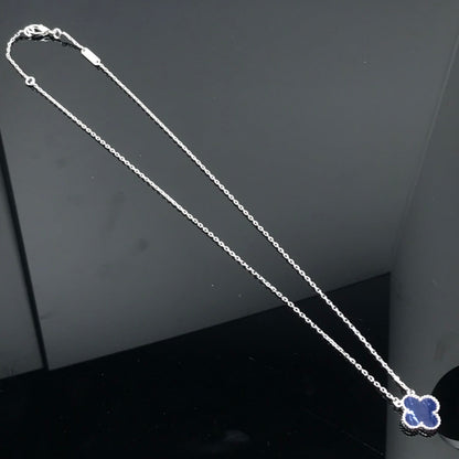[Clover Jewelery]CLOVER PIETERSITE SILVER LONG NECKLACE