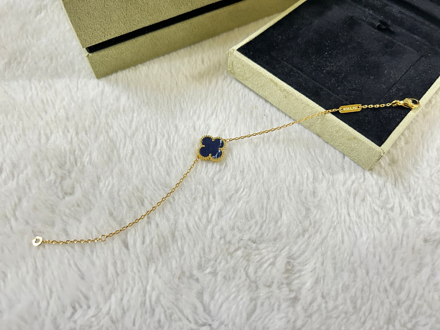 [Clover Jewelery]CLOVER 1 MOTIF PIETERSITE BRACELET