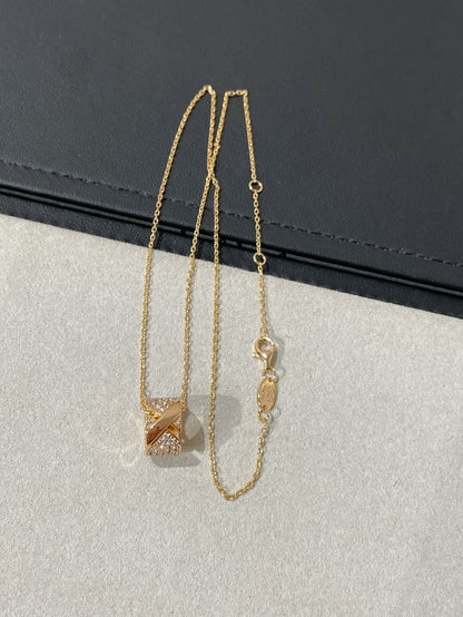 [Clover Jewelery]LIENS EVIDENCE DIAMOND PAVED NECKLACE
