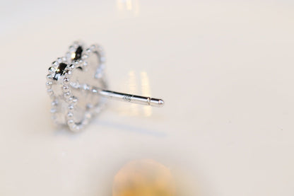 [Clover Jewelery]CLOVER MINI TURQUOISE SILVER STUD EARRINGS