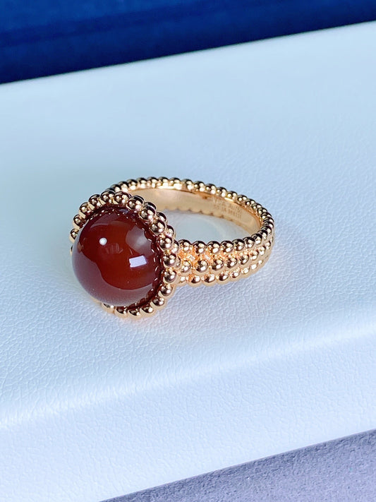 [Clover Jewelery]PERLEE COULEURS ROSE GOLD RING