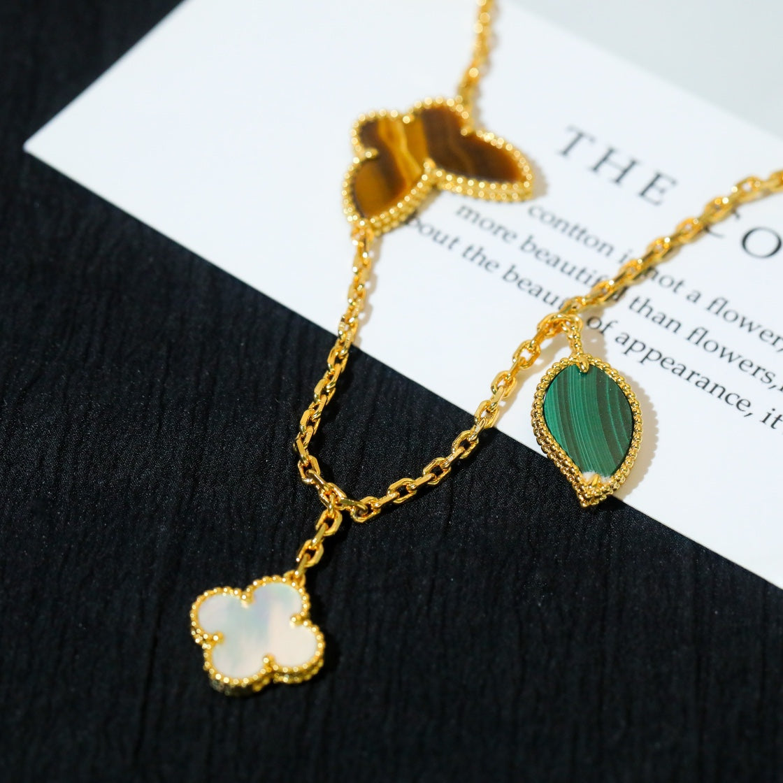 [Clover Jewelery]LUCKY SPRING 5 MOTIF GOLD BRACELET