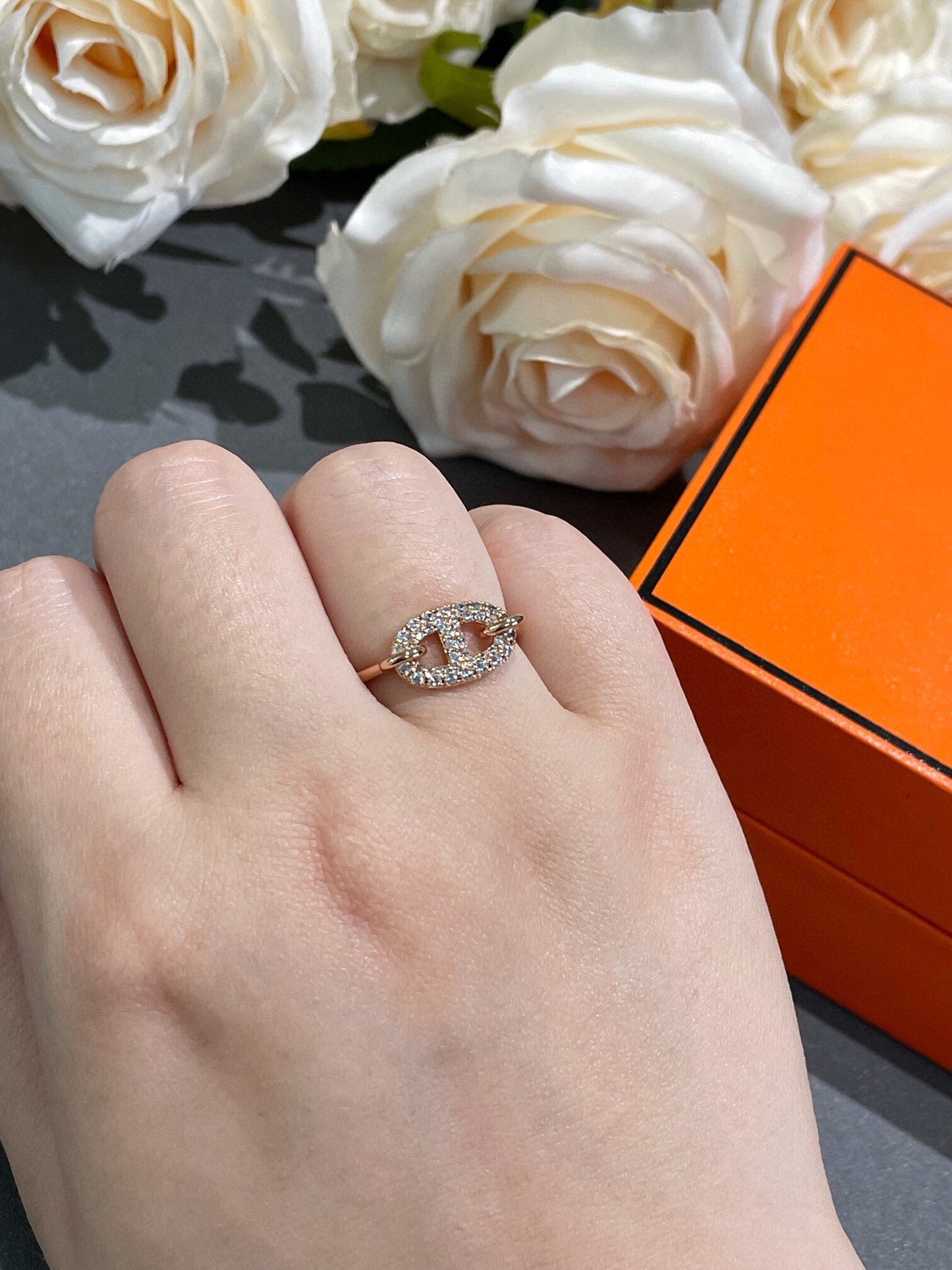 [Clover Jewelery]RONDE SMALL DIAMOND RING