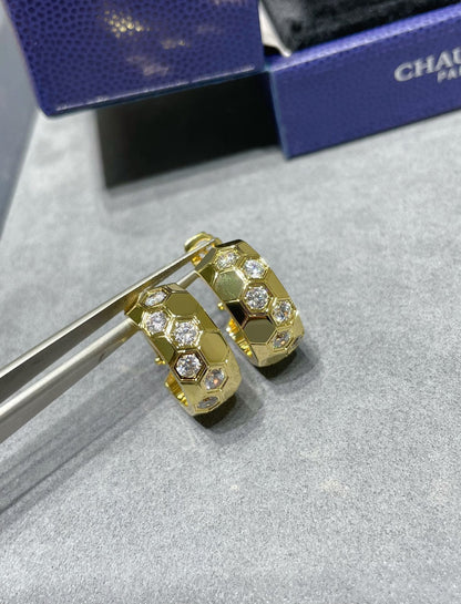 [Clover Jewelery]BEE LOVE DIAMOND HOOP EARRINGS