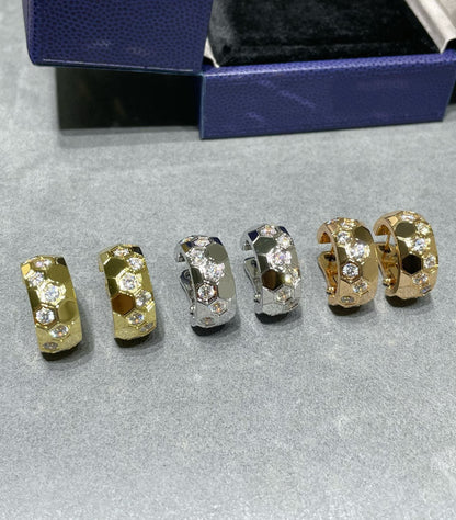 [Clover Jewelery]BEE LOVE DIAMOND HOOP EARRINGS