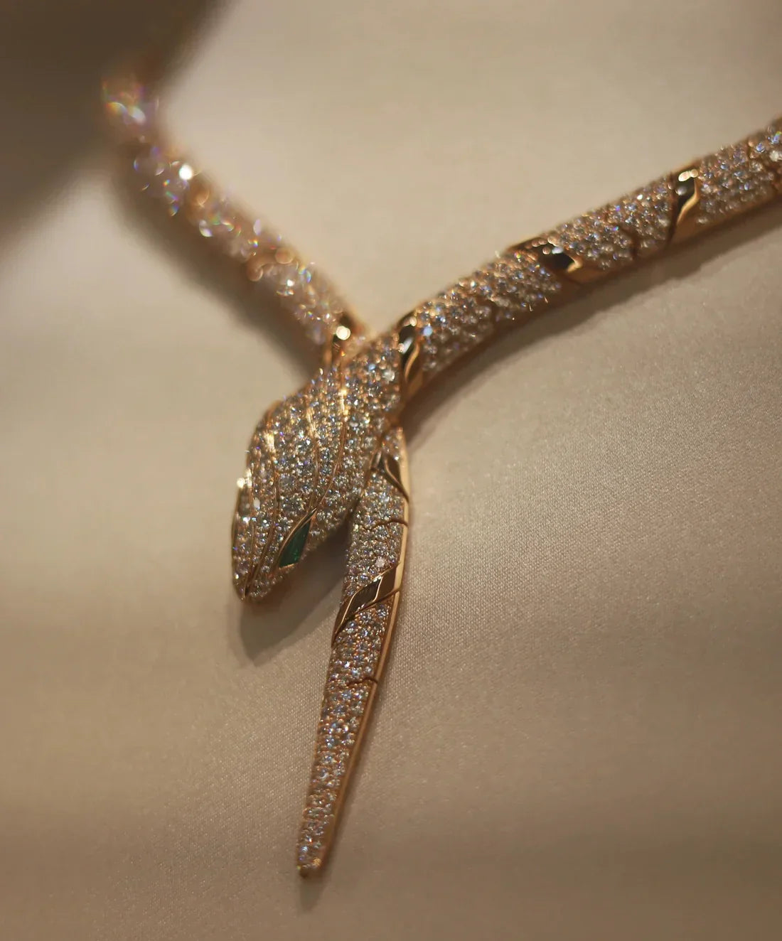 [Clover Jewelery]HAUTE COUTURE GOLD SERPENTI NECKLACE