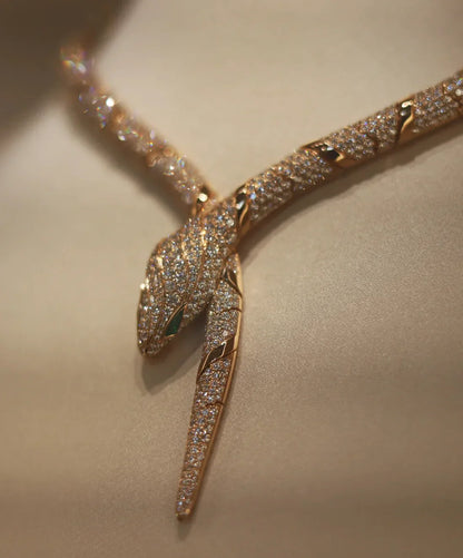 [Clover Jewelery]HAUTE COUTURE GOLD SERPENTI NECKLACE