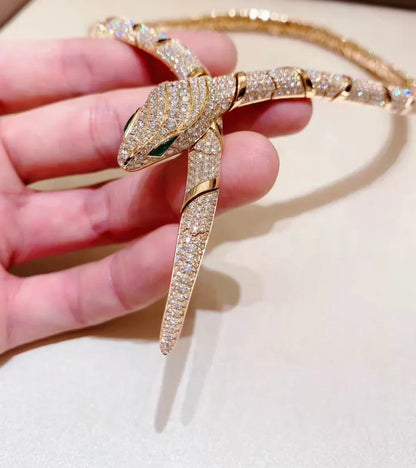 [Clover Jewelery]HAUTE COUTURE GOLD SERPENTI NECKLACE