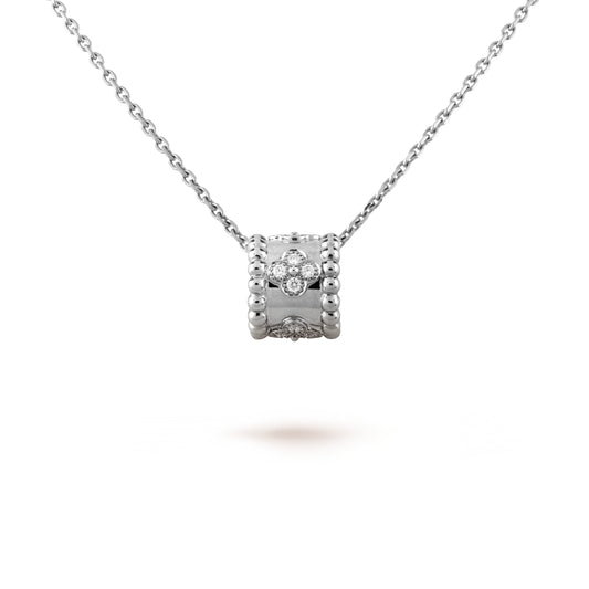 [Clover Jewelery]PERLEE PEDANT SIVLER DIAMOND NECKLACE