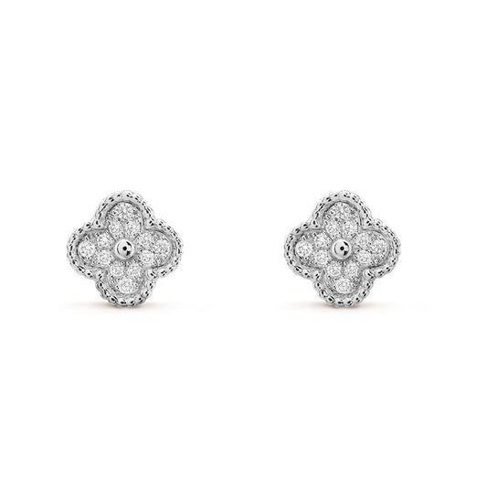 [Clover Jewelery]CLOVER MINI DIAMOND STUD EARRINGS