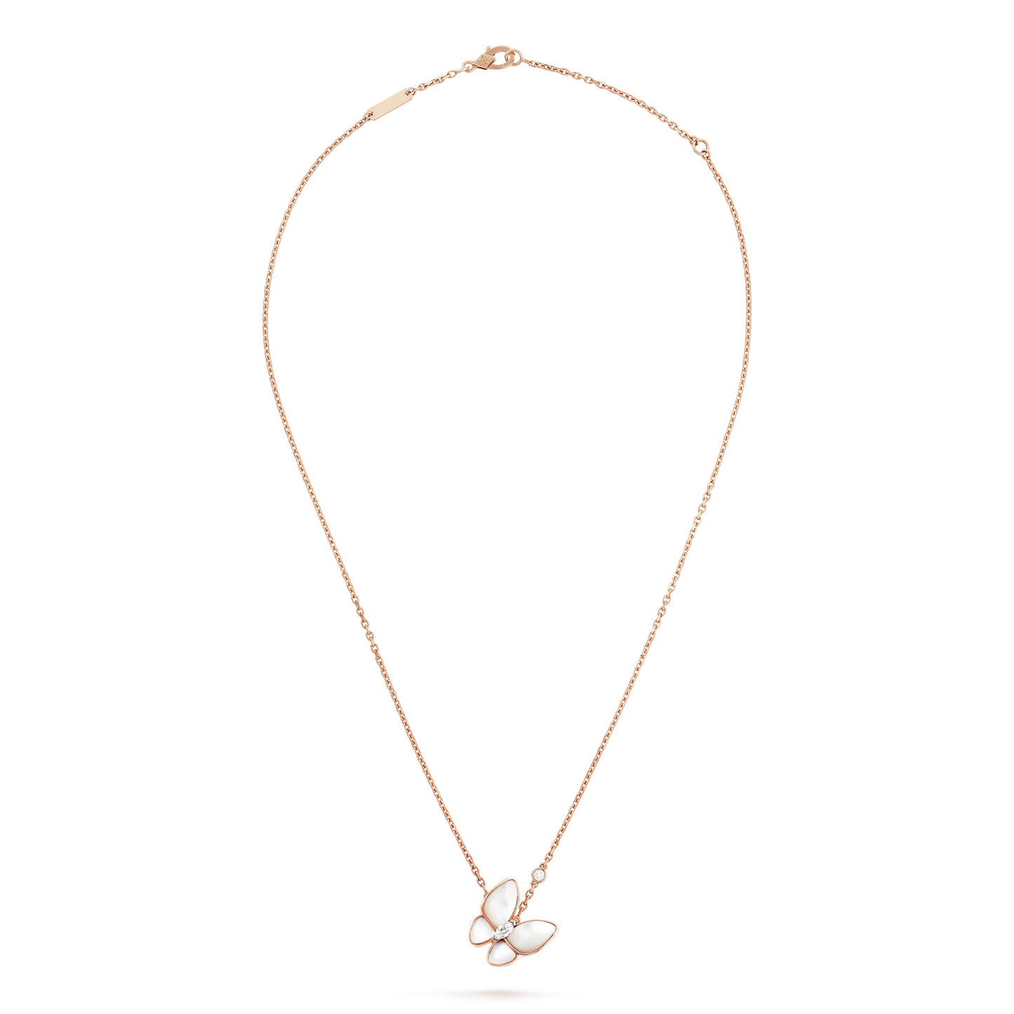 [Clover Jewelery]BUTTERFLY MOP DIAMOND NECKLACE