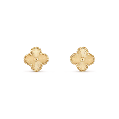 [Clover Jewelery]CLOVER MINI 9.5MM LASER EARRINGS