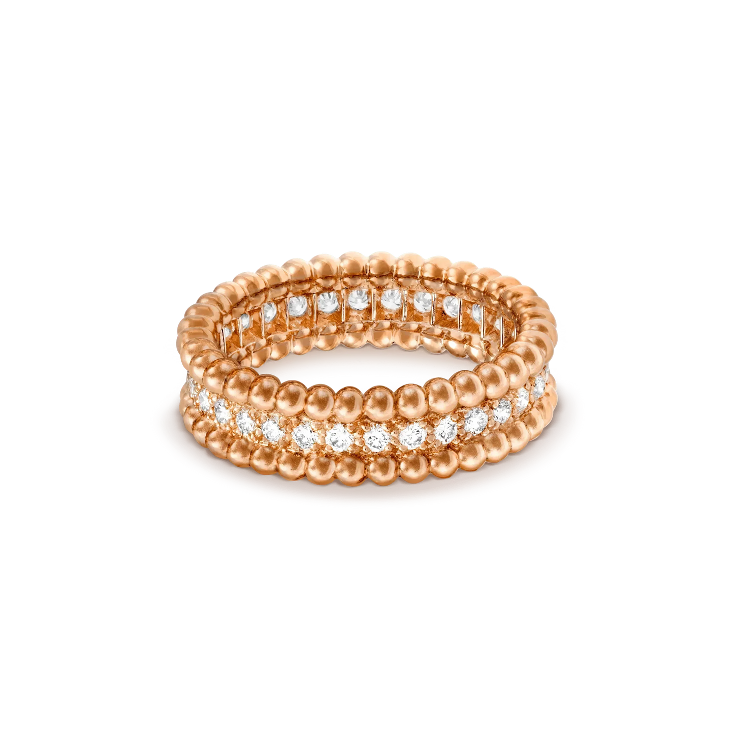[Clover Jewelery]PERLEE DIAMOND ROSE GOLD RING