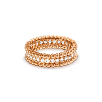 [Clover Jewelery]PERLEE DIAMOND ROSE GOLD RING