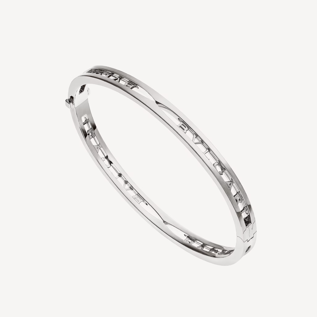 [Clover Jewelery]ZERO 1 SPIRAL LOGO SILVER BRACELET