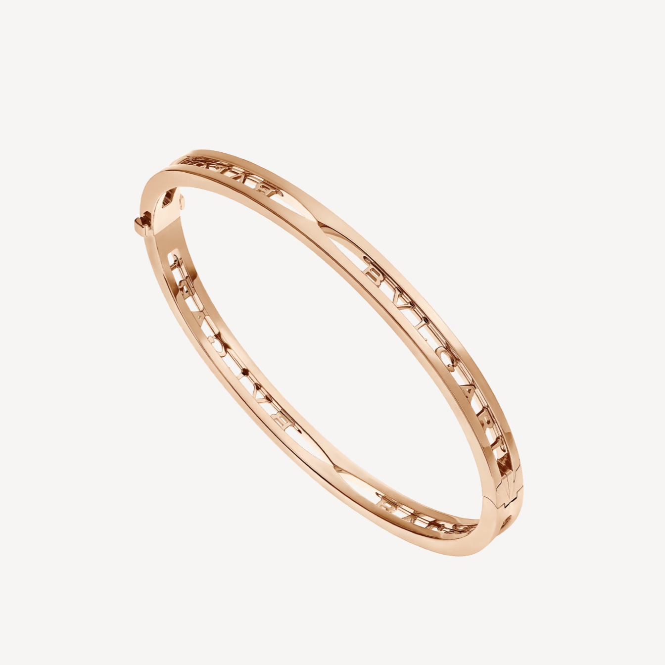 [Clover Jewelery]ZERO 1 SPIRAL LOGO PINK GOLD BRACELET